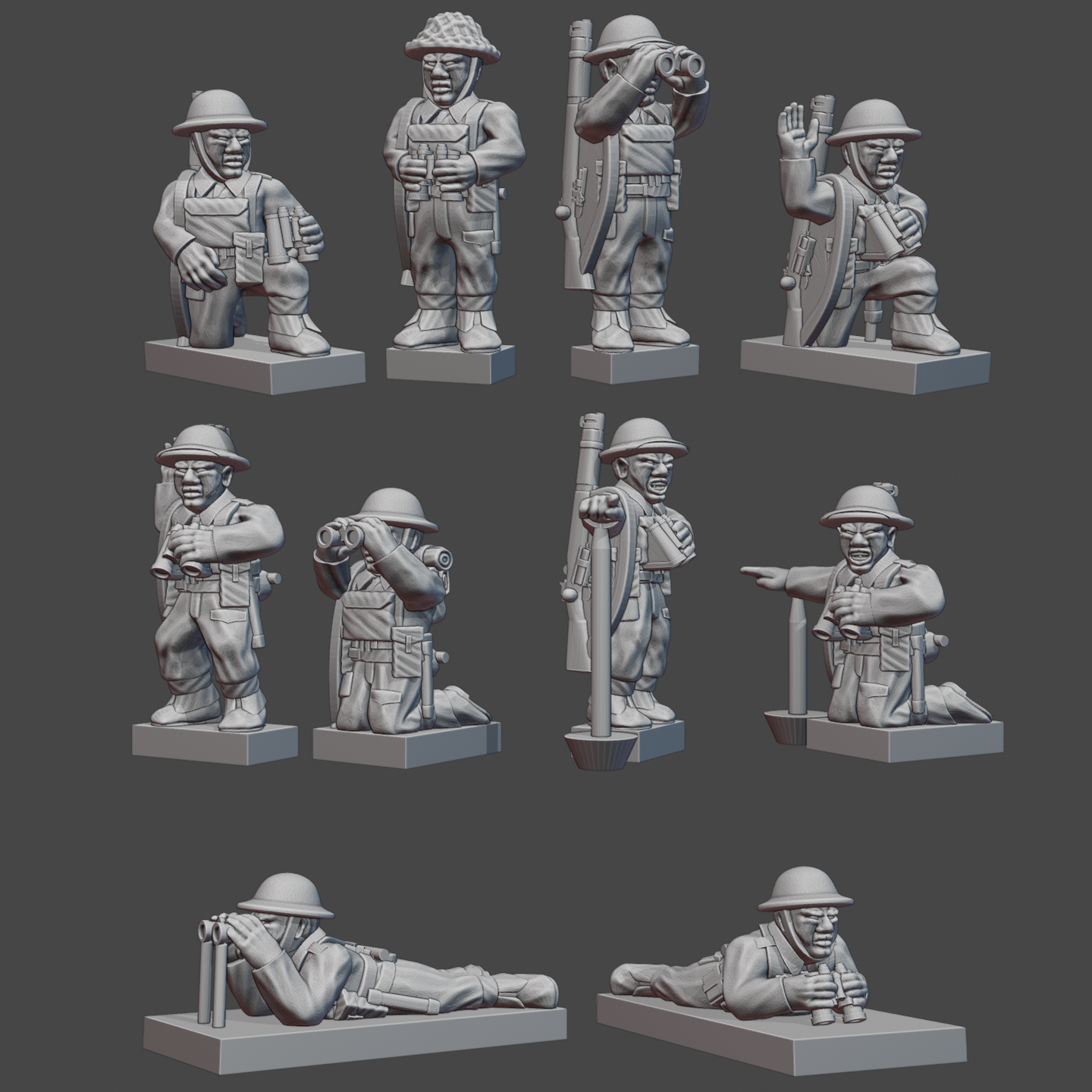 British WW2 Observers (1939-45) with & without Respirators WWII-GB-9